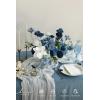 imageLings moment Fake Flowers Box Faux Artificial Greenery Stems Foam Roses Silk Leaves for Centerpieces Bouquet Wedding Floral Arrangements Bridal Shower Party Lavender ampamp Cream Deluxe ComboBludusty Blue  Navy