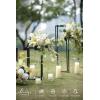 imageLings moment Fake Flowers Box Faux Artificial Greenery Stems Foam Roses Silk Leaves for Centerpieces Bouquet Wedding Floral Arrangements Bridal Shower Party Lavender ampamp Cream Deluxe ComboGrnemerald  Tawny Beige