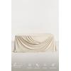 imageLings moment Golden Glove Wedding Table Cloths in Premium Crumpled Velvet 9ft x 11ft Fits 4ft6ft RectangularRound SweetheartampampHead Table for Wedding Reception Bridal Shower Birthday DecorationBrncappuccino