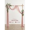 imageLings moment Wedding Arch Draping Fabric 3 Panels 20Ft Purple Chiffon FabricSheer Hanging Drapes Arrangement for Wedding Ceremony Backdrop Party Swag Home Decor Lilac ampamp GoldPkDusty Rose  Mauve