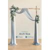 imageLings moment Wedding Arch Draping Fabric 3 Panels 20Ft Purple Chiffon FabricSheer Hanging Drapes Arrangement for Wedding Ceremony Backdrop Party Swag Home Decor Lilac ampamp GoldBludusty Blue  Navy