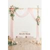 imageLings moment Wedding Arch Draping Fabric 3 Panels 20Ft Purple Chiffon FabricSheer Hanging Drapes Arrangement for Wedding Ceremony Backdrop Party Swag Home Decor Lilac ampamp GoldPkdusty Rose  Cream