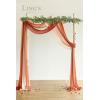 imageLings moment Wedding Arch Draping Fabric 3 Panels 20Ft Purple Chiffon FabricSheer Hanging Drapes Arrangement for Wedding Ceremony Backdrop Party Swag Home Decor Lilac ampamp GoldOrsunset Terracotta  White