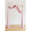 imageLings moment Wedding Arch Draping Fabric 3 Panels 20Ft Purple Chiffon FabricSheer Hanging Drapes Arrangement for Wedding Ceremony Backdrop Party Swag Home Decor Lilac ampamp GoldPkDusty Rose  Mauve