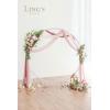 imageLings moment Wedding Arch Draping Fabric 3 Panels 20Ft Purple Chiffon FabricSheer Hanging Drapes Arrangement for Wedding Ceremony Backdrop Party Swag Home Decor Lilac ampamp GoldPkDusty Rose  Mauve