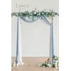 imageLings moment Wedding Arch Draping Fabric 3 Panels 20Ft Purple Chiffon FabricSheer Hanging Drapes Arrangement for Wedding Ceremony Backdrop Party Swag Home Decor Lilac ampamp GoldBludusty Blue  Navy