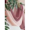 imageLings moment Wedding Arch Draping Fabric 3 Panels 20Ft Purple Chiffon FabricSheer Hanging Drapes Arrangement for Wedding Ceremony Backdrop Party Swag Home Decor Lilac ampamp GoldPkDusty Rose  Mauve