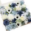 Blu-dusty Blue & Navy & Ivory
