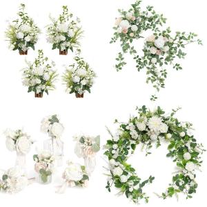 imageLings Moment 13 Pack Wedding Venue Decor Package in White Green Color
