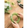 imageLings Moment Green Tubing Roll for Bundling Artificial Flower Stems196ft Tubing for Wedding Bouquets Boutonnieres Corsage and Floral Arrangement