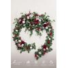 imageLings moment 9FT Christmas Flower Garland Handcrafted Wedding Sweetheart Table Centerpieces Head Table Decor Arch Backdrop Decorations for Wedding  GoldRedchristmas