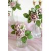 imageLings moment Artificial Flowers 15quot and 2quot Dusty Rose 25pcs Realistic Rose Buds and Petite Roses wStem for DIY Wedding Bouquets Centerpieces Boutonniere Corsages Flower DecorationsDusty Rose