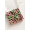imageLings moment Artificial Flowers 15quot and 2quot Dusty Rose 25pcs Realistic Rose Buds and Petite Roses wStem for DIY Wedding Bouquets Centerpieces Boutonniere Corsages Flower DecorationsDusty Rose  Mauve