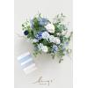 imageLings Moment 13 Inch Artificial Wedding Bouquets for Bride Bridal Bouquet Bridesmaid Bouquet Tossing Bouquet for Wedding Ceremony Anniversary Bridal ShowerBluprovence Blue