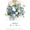 imageLings Moment 13 Inch Artificial Wedding Bouquets for Bride Bridal Bouquet Bridesmaid Bouquet Tossing Bouquet for Wedding Ceremony Anniversary Bridal ShowerBluprovence Blue