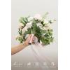 imageLings Moment 13 Inch Artificial Wedding Bouquets for Bride Bridal Bouquet Bridesmaid Bouquet Tossing Bouquet for Wedding Ceremony Anniversary Bridal ShowerPkblush  Cream