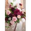 imageLings Moment 13 Inch Artificial Wedding Bouquets for Bride Bridal Bouquet Bridesmaid Bouquet Tossing Bouquet for Wedding Ceremony Anniversary Bridal ShowerRedblush  Marsala
