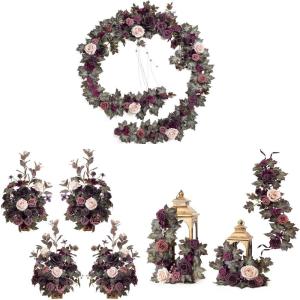imageLings Moment 11 Pack Wedding Venue Decor Package in Deep Plum Tones