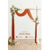 imageLings Moment Wedding Arch Draping Fabric 3 Panels 20Ft Chiffon FabricSheer Draping Fabic for Wedding Arrangement Ceremony Reception Backdrop Party Swag Home Decor Sage Purple ampamp ProvenceOrsunset Terracotta  White