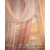 imageLings Moment Wedding Arch Draping Fabric 3 Panels 20Ft Chiffon FabricSheer Draping Fabic for Wedding Arrangement Ceremony Reception Backdrop Party Swag Home Decor Sage Purple ampamp ProvencePkDusty Rose  Mauve