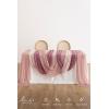 imageLings Moment Wedding Arch Draping Fabric 3 Panels 20Ft Chiffon FabricSheer Draping Fabic for Wedding Arrangement Ceremony Reception Backdrop Party Swag Home Decor Sage Purple ampamp ProvencePkDusty Rose  Mauve
