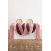 imageLings Moment Wedding Arch Draping Fabric 3 Panels 20Ft Chiffon FabricSheer Draping Fabic for Wedding Arrangement Ceremony Reception Backdrop Party Swag Home Decor Sage Purple ampamp ProvenceRedburgundy  Dusty Rose  Ivory