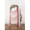 imageLings Moment Wedding Arch Draping Fabric 3 Panels 20Ft Chiffon FabricSheer Draping Fabic for Wedding Arrangement Ceremony Reception Backdrop Party Swag Home Decor Sage Purple ampamp ProvencePkDusty Rose  Mauve