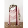 imageLings Moment Wedding Arch Draping Fabric 3 Panels 20Ft Chiffon FabricSheer Draping Fabic for Wedding Arrangement Ceremony Reception Backdrop Party Swag Home Decor Sage Purple ampamp ProvenceRedburgundy  Dusty Rose  Ivory