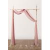imageLings Moment Wedding Arch Draping Fabric 3 Panels 20Ft Chiffon FabricSheer Draping Fabic for Wedding Arrangement Ceremony Reception Backdrop Party Swag Home Decor Sage Purple ampamp ProvencePkDusty Rose  Mauve