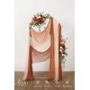 imageLings Moment Wedding Arch Draping Fabric 3 Panels 20Ft Chiffon FabricSheer Draping Fabic for Wedding Arrangement Ceremony Reception Backdrop Party Swag Home Decor Sage Purple ampamp ProvenceOrsunset Terracotta  White