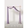 imageLings Moment Wedding Arch Draping Fabric 3 Panels 20Ft Chiffon FabricSheer Draping Fabic for Wedding Arrangement Ceremony Reception Backdrop Party Swag Home Decor Sage Purple ampamp ProvencePrpllilac  Gold