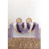 imageLings Moment Wedding Arch Draping Fabric 3 Panels 20Ft Chiffon FabricSheer Draping Fabic for Wedding Arrangement Ceremony Reception Backdrop Party Swag Home Decor Sage Purple ampamp ProvencePrpllilac  Gold