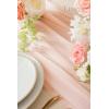 imageLings moment 6Pack 10ft Nude Sheer ChiffonLike Table Runner with Silver Sparkle Table Decor for Wedding Rustic Boho Shower PartyNude Set of 6Blush Pink