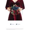 imageLings moment Bridesmaid Bouquet Wedding Bouquets for Bridesmaids 7 Inch Bridal Bouquets for Bridesmaids Wedding Ceremony Anniversary etcBlunavy Blue  Burgundy Red