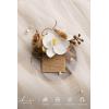 imageLings moment Pocket Boutonniere Single Boutonniere for Men Groom for Wedding Prom Homecoming Anniversary Graduation etcTawny Beige White Orchid 6quot W x 5quot HBrntawny Beige  White Orchid