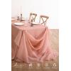 imageLings moment Pink Backdrop Curtains 10Ft x 23Ft Red Clay Long Sheer WrinkleFree Background Backdrop CurtainampampTable Cloth for Birthday Party Wedding Baby Shower Photo Booth DecorPkred Clay