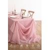 imageLings moment Pink Backdrop Curtains 10Ft x 23Ft Red Clay Long Sheer WrinkleFree Background Backdrop CurtainampampTable Cloth for Birthday Party Wedding Baby Shower Photo Booth DecorPkdusty Rose  Cream
