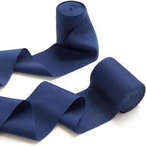 imageLings Moment Satin Orange Ribbon 26 Inch x 13Yd Burnt Orange Silk Extra Wide Thick Fabric Ribbons for Craft Gift Wrapping Flower Bouquet Wreaths Birthday Wedding Welcome Sign DecorationsBluNavy Blue