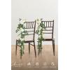 imageLings moment 10pcs Wedding Chair Decorations Aisle Floral Swag Artificial Pew Flowers Hanging Garland Apricot ampamp Cream for Ceremony Reception Church Rose Floral Faux Arrangement Party Outdoor DecorWhite  Sage