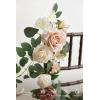 imageLings moment 10pcs Wedding Chair Decorations Aisle Floral Swag Artificial Pew Flowers Hanging Garland Apricot ampamp Cream for Ceremony Reception Church Rose Floral Faux Arrangement Party Outdoor DecorDusty Rose2024
