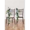 imageLings moment 10pcs Wedding Chair Decorations Aisle Floral Swag Artificial Pew Flowers Hanging Garland Apricot ampamp Cream for Ceremony Reception Church Rose Floral Faux Arrangement Party Outdoor DecorDusty Blue  Navy