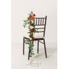 imageLings moment 10pcs Wedding Chair Decorations Aisle Floral Swag Artificial Pew Flowers Hanging Garland Apricot ampamp Cream for Ceremony Reception Church Rose Floral Faux Arrangement Party Outdoor DecorSunset Terracotta