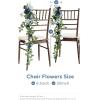 imageLings moment 10pcs Wedding Chair Decorations Aisle Floral Swag Artificial Pew Flowers Hanging Garland Apricot ampamp Cream for Ceremony Reception Church Rose Floral Faux Arrangement Party Outdoor DecorDusty Blue  Navy