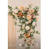 imageLings moment Wedding Arch Flowers  65FT Floral Garland for Ceremony Arbor Backdrop Decoration  Artificial Rose Floral Swag for Sweetheart Table Birthday Party Baby Shower Masala RedOrapricot  Peach