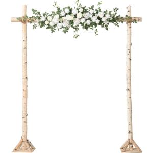 imageLings moment Wedding Arch Flowers  65FT Floral Garland for Ceremony Arbor Backdrop Decoration  Artificial Rose Floral Swag for Sweetheart Table Birthday Party Baby Shower Masala RedWhtWhite  Sage
