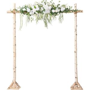 imageLings moment Wedding Arch Flowers  65FT Floral Garland for Ceremony Arbor Backdrop Decoration  Artificial Rose Floral Swag for Sweetheart Table Birthday Party Baby Shower Masala RedWhtLily White