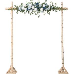 imageLings moment Wedding Arch Flowers  65FT Floral Garland for Ceremony Arbor Backdrop Decoration  Artificial Rose Floral Swag for Sweetheart Table Birthday Party Baby Shower Masala RedBludusty Blue  Navy