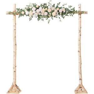 imageLings moment Wedding Arch Flowers  65FT Floral Garland for Ceremony Arbor Backdrop Decoration  Artificial Rose Floral Swag for Sweetheart Table Birthday Party Baby Shower Masala RedPkBlush  Cream