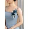 image:imageLings moment 2pcs Prom WristShoulder Corsage Artificial Flower GirlMother HomecomingWedding Corsage Wristlet Dcor etc Blush CreamBludusty Blue  Navy