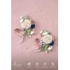 image:imageLings moment 2pcs Prom WristShoulder Corsage Artificial Flower GirlMother HomecomingWedding Corsage Wristlet Dcor etc Blush CreamPkdusty Rose  Navy